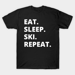 Eat Sleep Ski Repeat T-Shirt